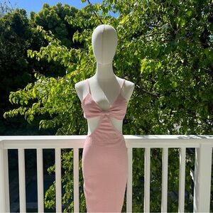 Blush Pink cut out dress